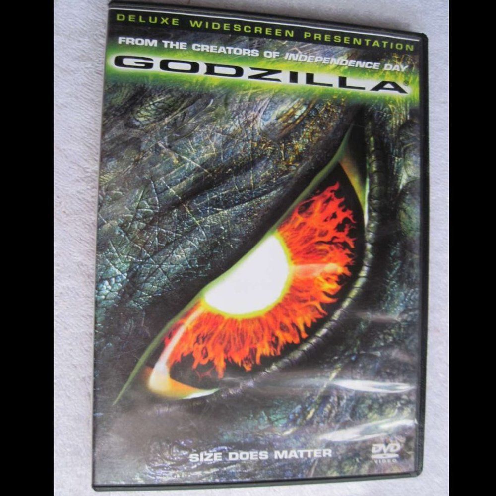Godzilla 1998 Japanese Lizard Monster Special Features DVD Movie Bundle for $3